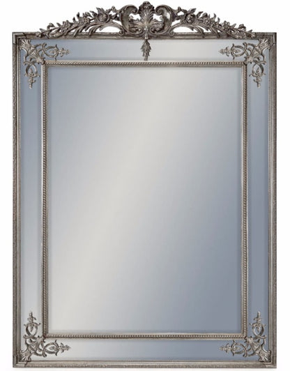Large French Mirror with Crest