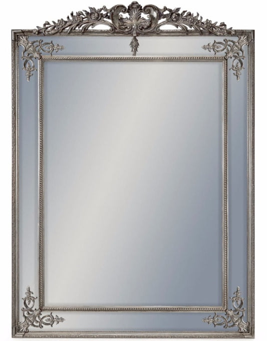 Large French Mirror with Crest