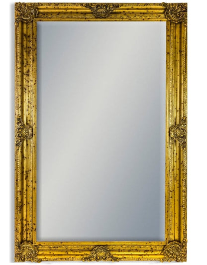 Large Rectangular Classic Mirror gold