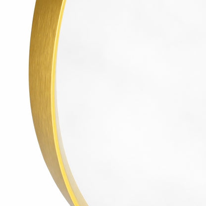 Round Gold Broadway Wall Mirror