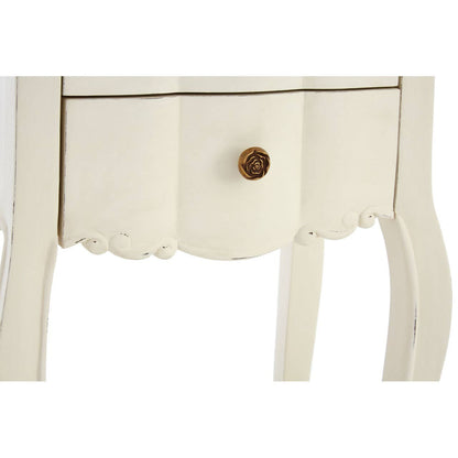 Loire 2 Drawer White Bedside Table