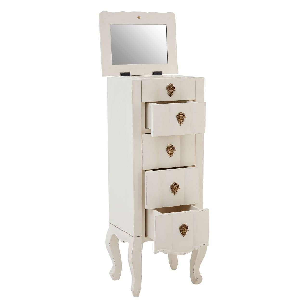 Loire 5 Drawer Small Chest White
