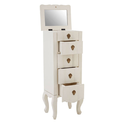 Loire 5 Drawer Small Chest White