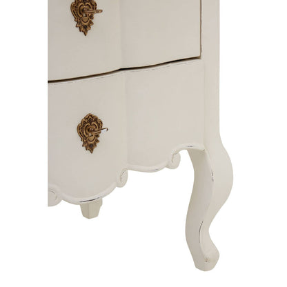 Loire 5 Drawer White Chest
