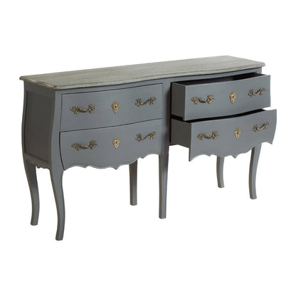 Loire Grey 4 Drawer Sideboard