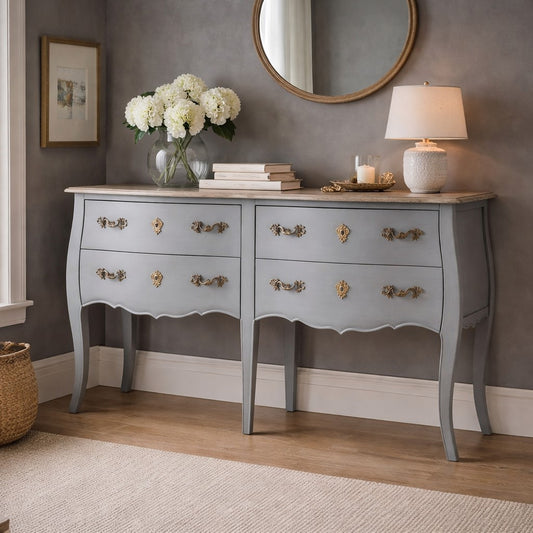 Loire Grey 4 Drawer Sideboard