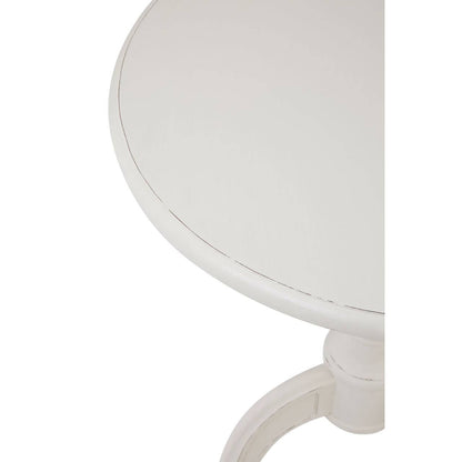 Loire Round White Pedestal Table