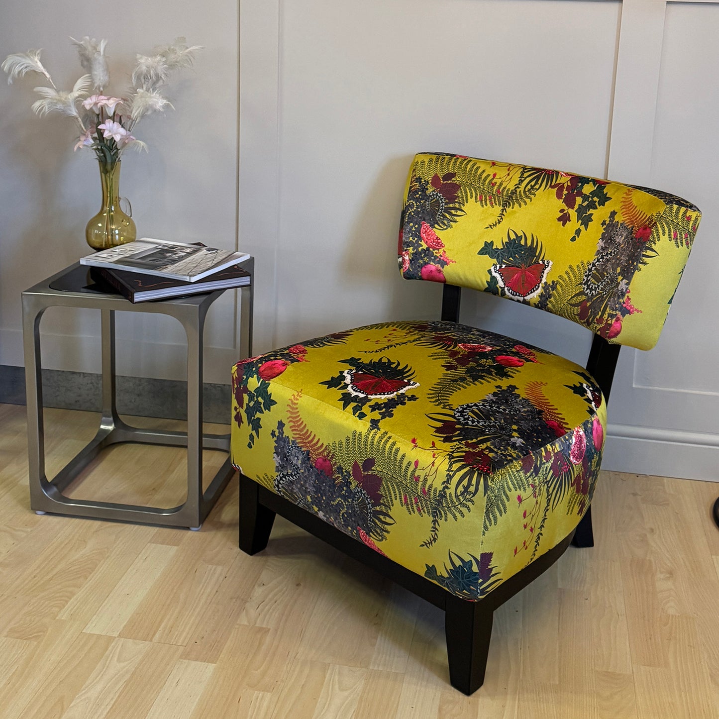 Lucca Upholstered Accent Chair - Yellow