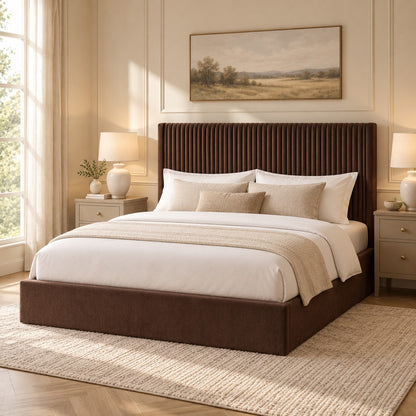 Lucienne Ottoman Storage Bed Cappuccino