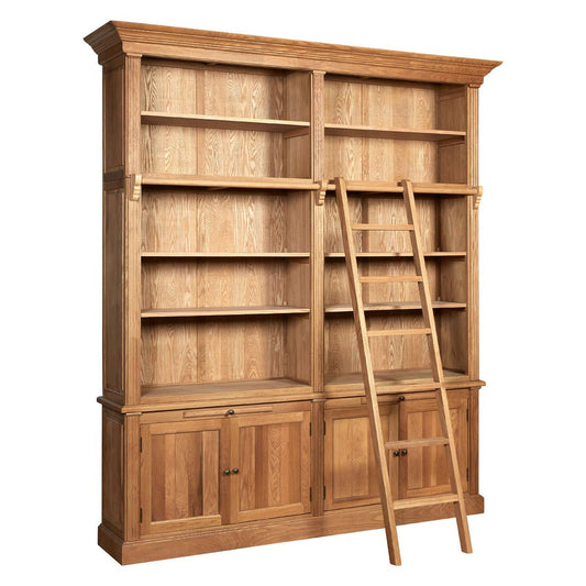 Lyon 2 Section Bookcase With Ladder