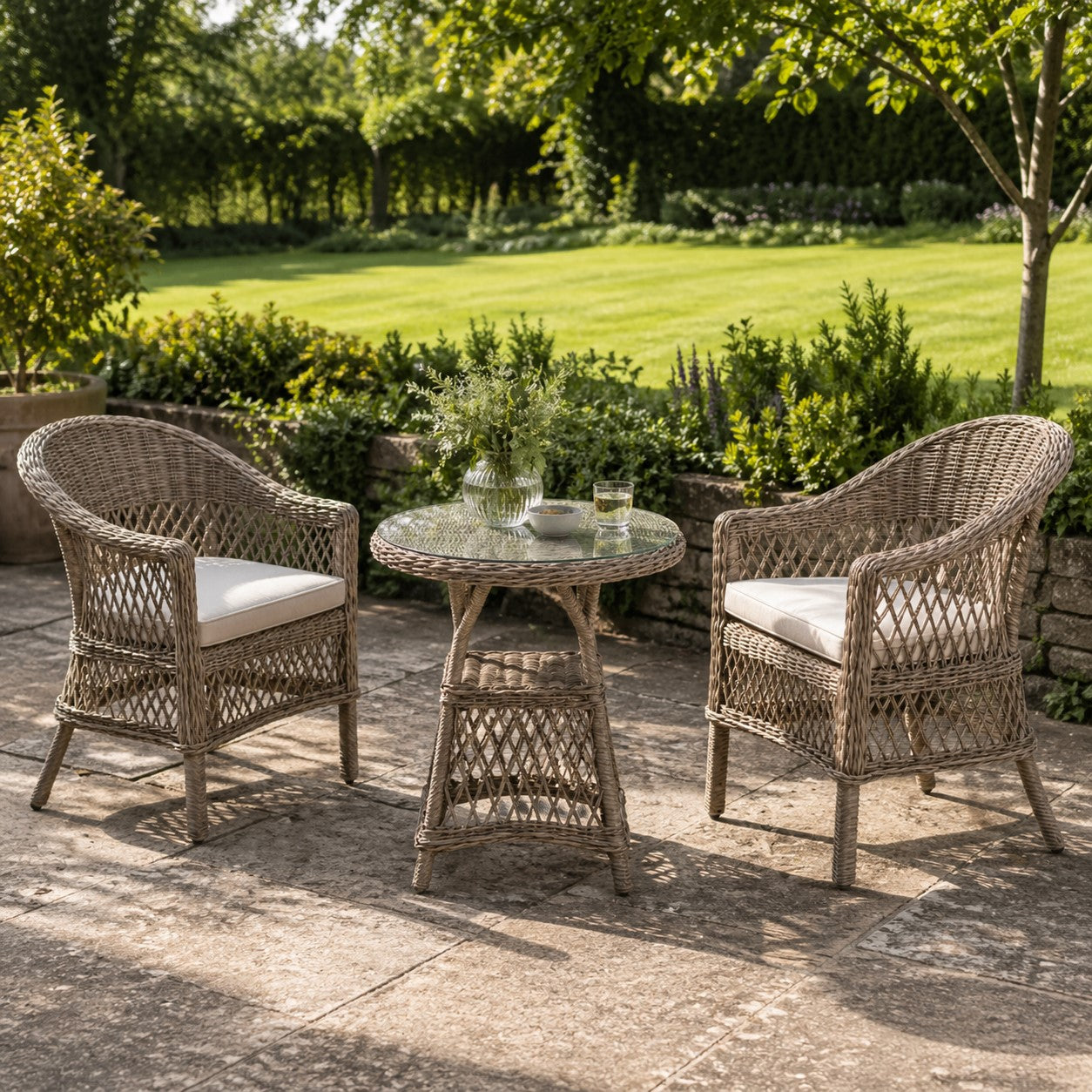 Menton Bistro Set Stone