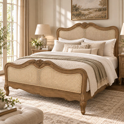 Monte Cristo French Rattan Bed
