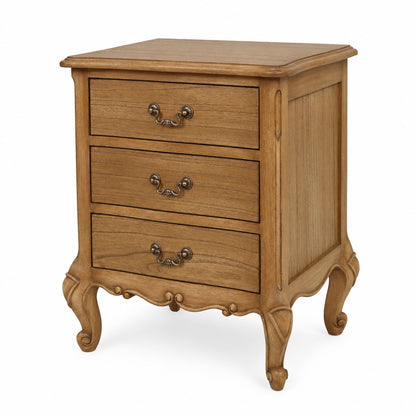 Monte Cristo 3 Drawer French Bedside