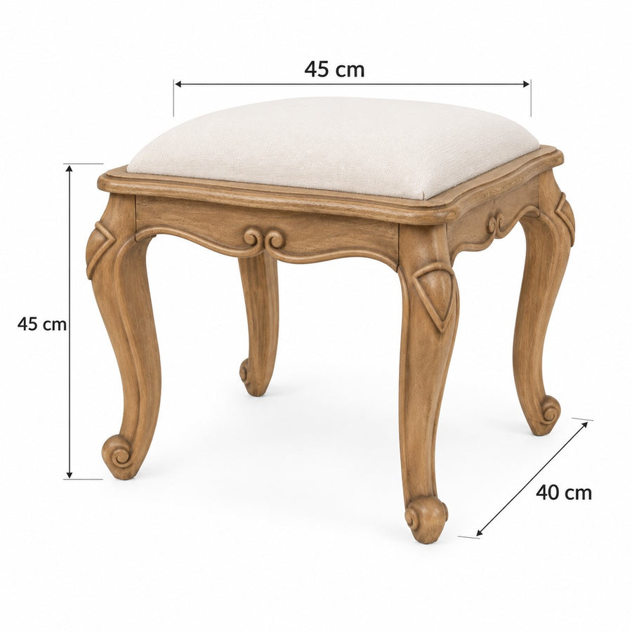 Monte Cristo French Stool dimensions