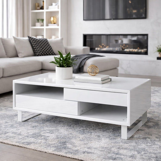 Moritz White High Gloss Coffee Table