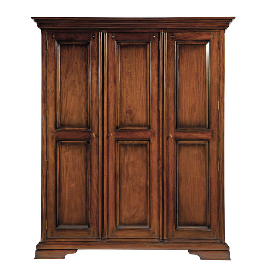 Normandie French Sleigh Triple Wardrobe