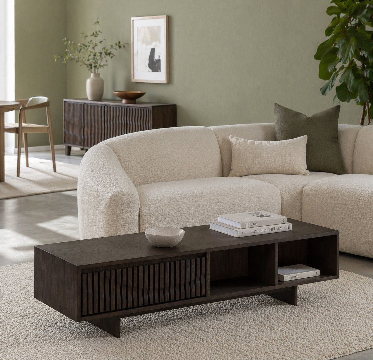 Onda Contemporary 1 Drawer Coffee Table