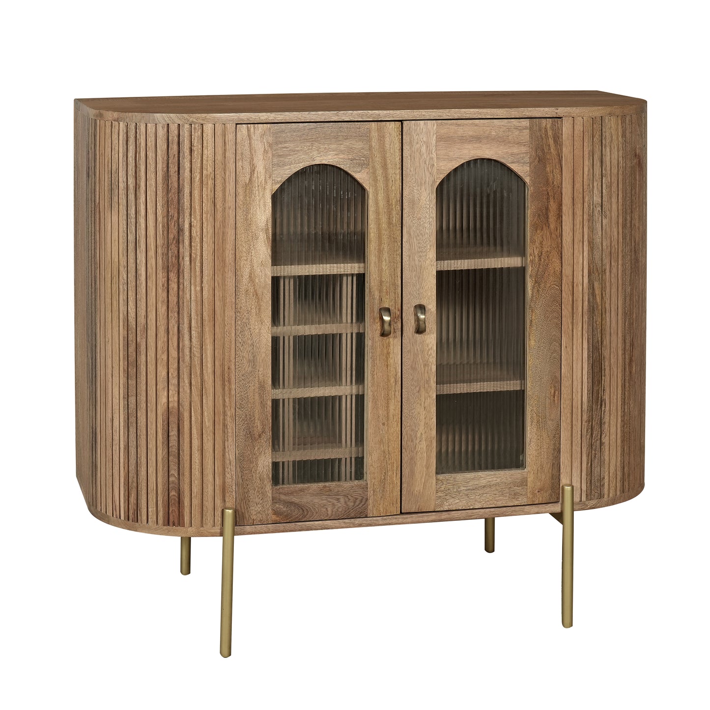 Orbit 2 Door Glass Drinks Cabinet