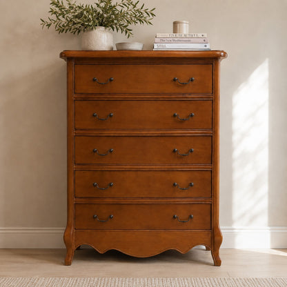 Paris Louis French light stained tall chest