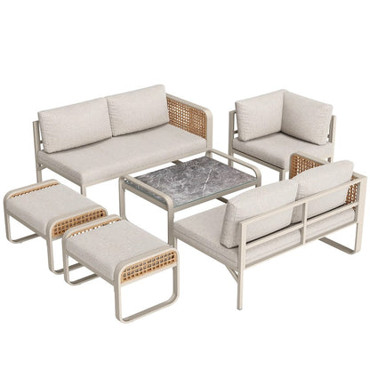 Rattan Garden Furniture Set – 7 Seater