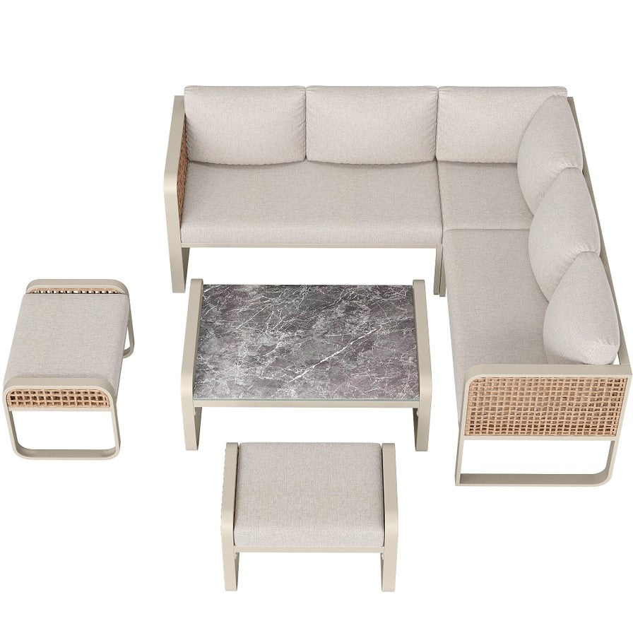 Rattan Garden Furniture Set – 7 Seater