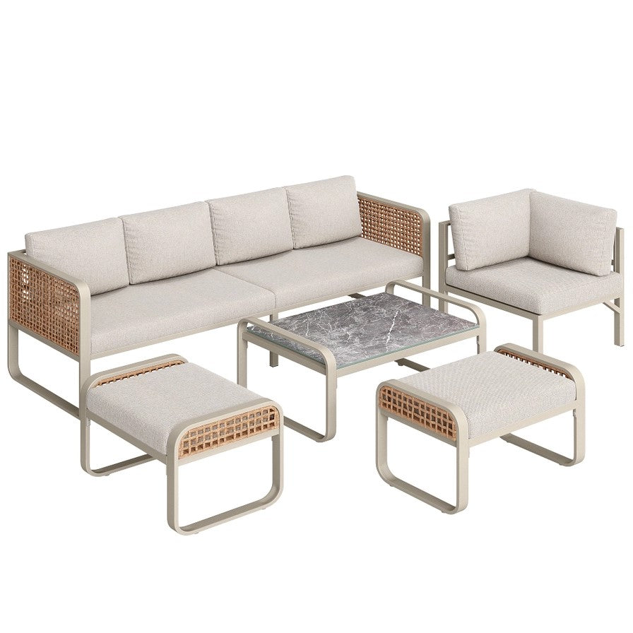 Rattan Garden Furniture Set – 7 Seater