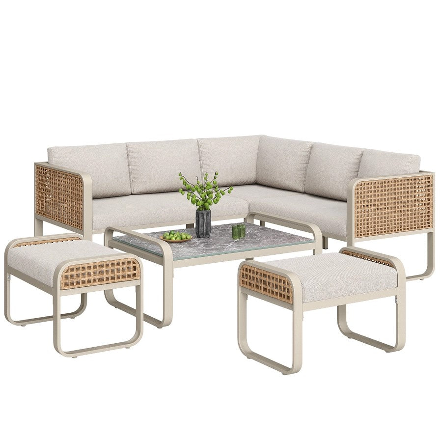 Rattan Garden Furniture Set – 7 Seater