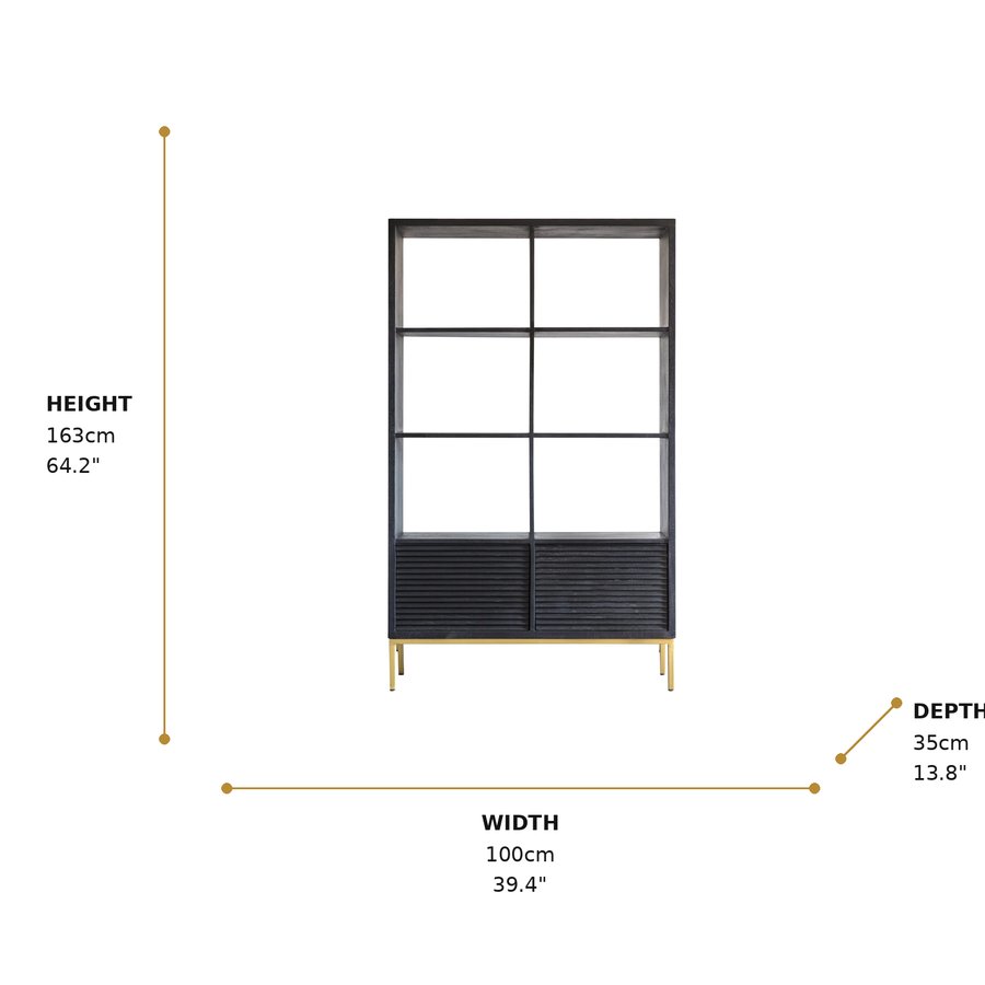 Ripple 2 Door Open Display Unit dimensions