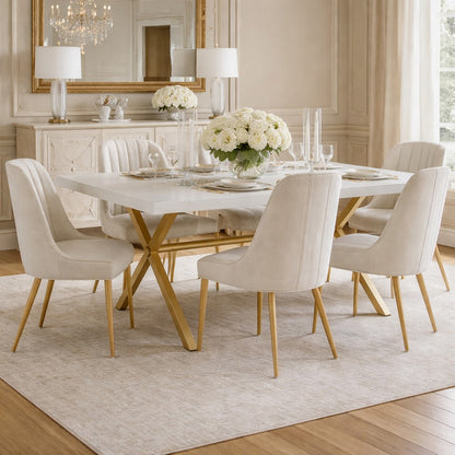 Sadras White Wash Mango Wood Dining Table