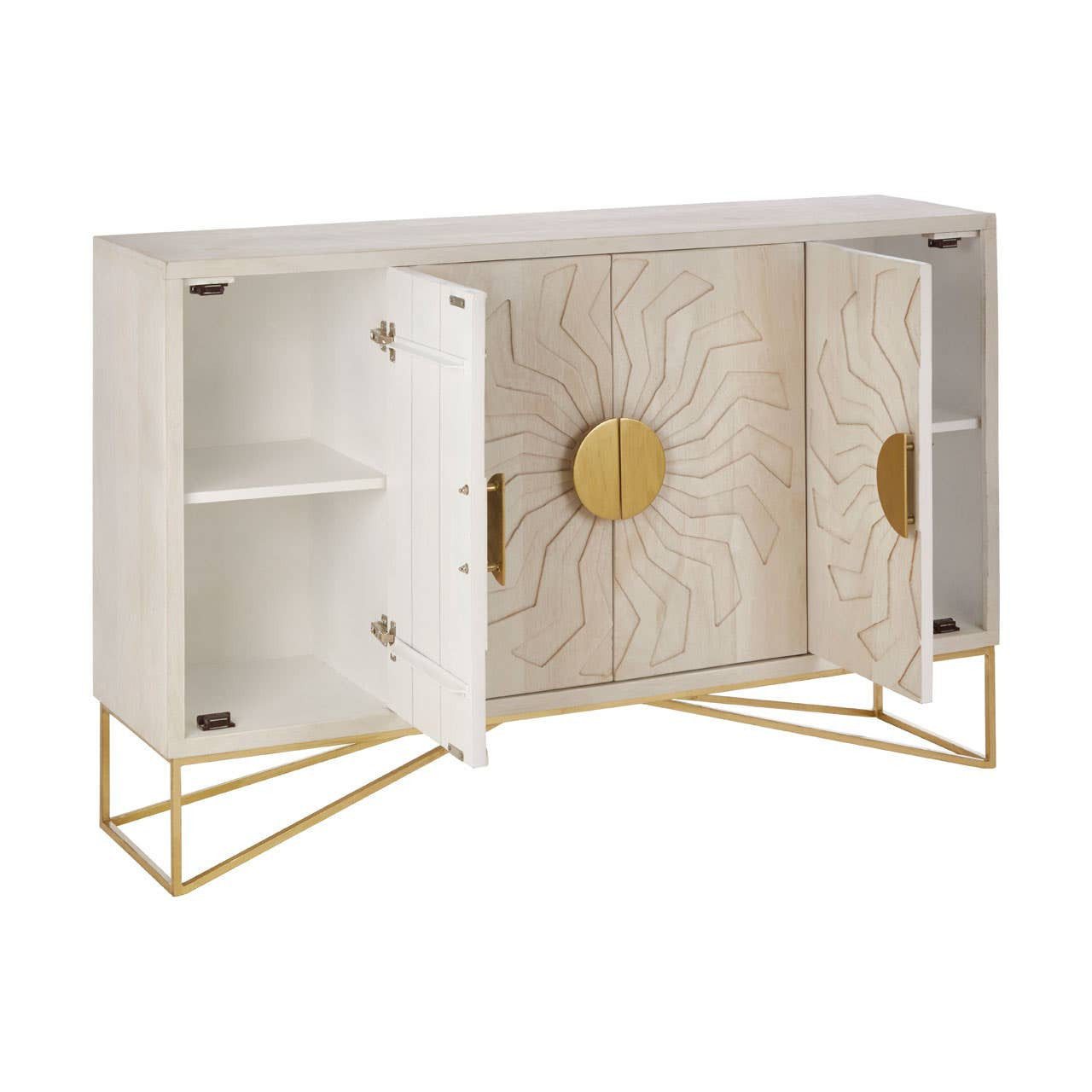 Sadras White Wash Mango Wood Sideboard