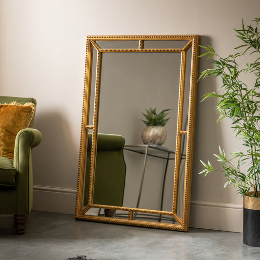 Sinatra Gold Leaner Mirror