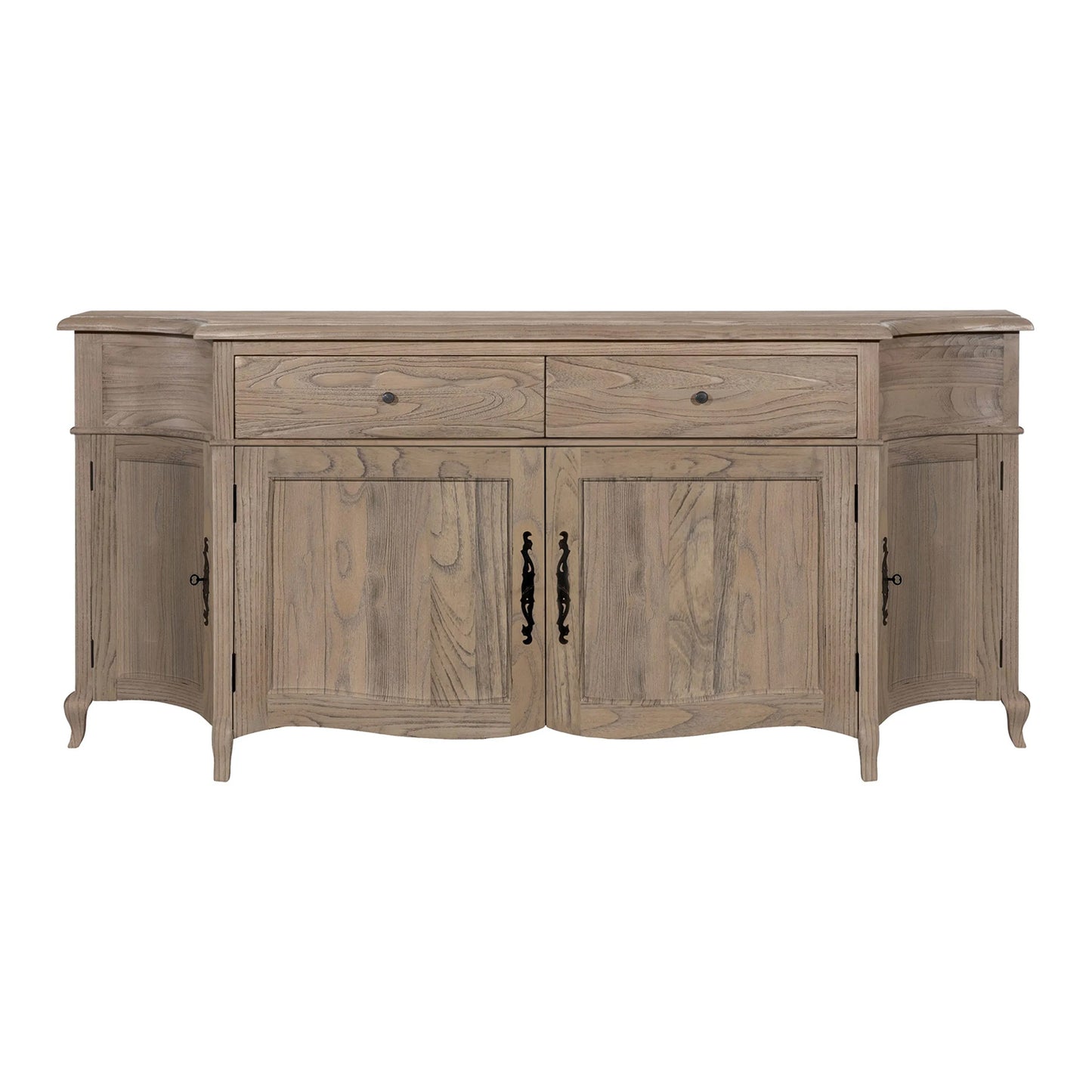 Sofia French Curved Sideboard with 4 Doors