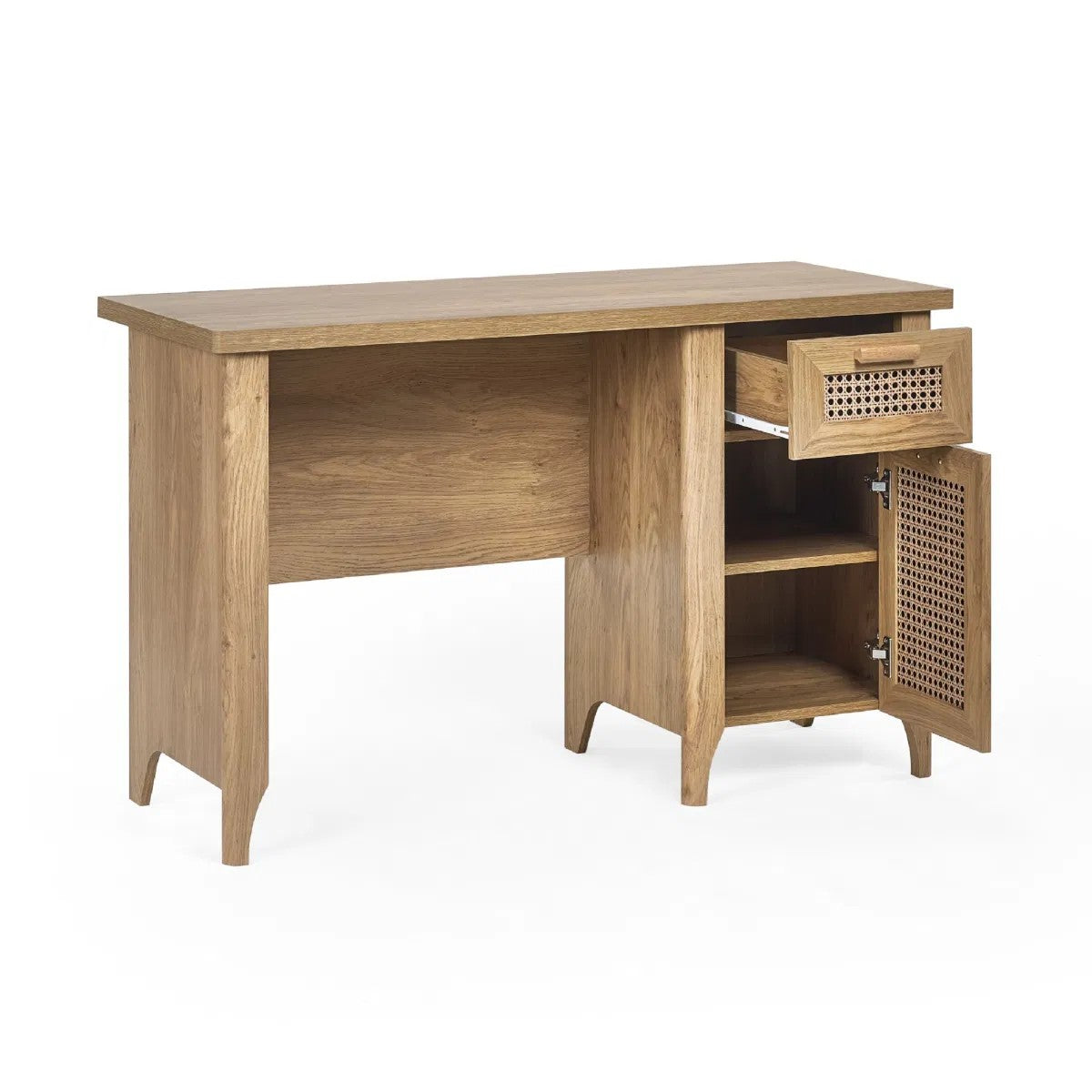 Sydney Desk - Rattan Effect