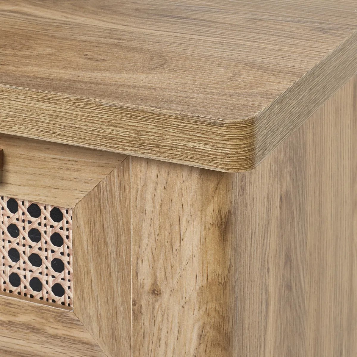 Sydney Desk - Rattan Effect