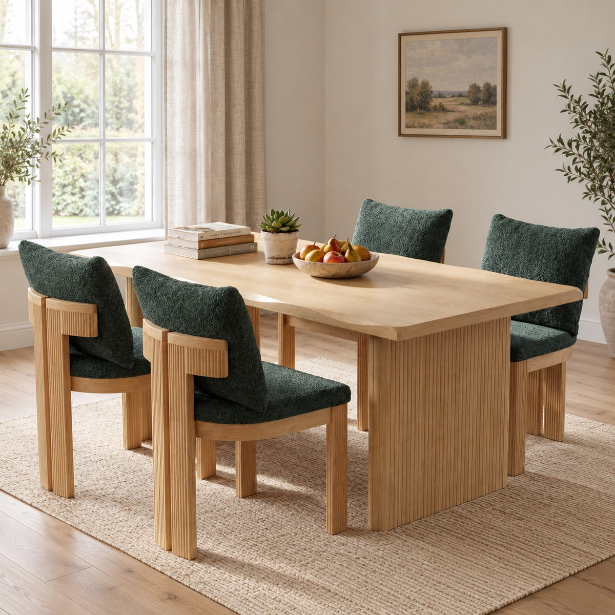 Sylvana Fluted Dining Set