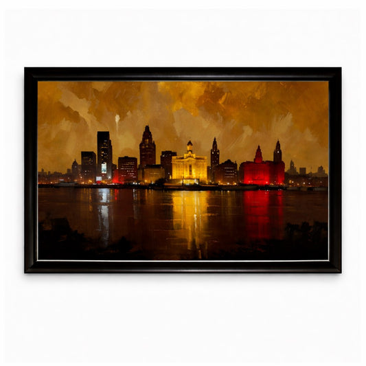 Timeless Charm, Liverpool Docks in Brushstrokes 2