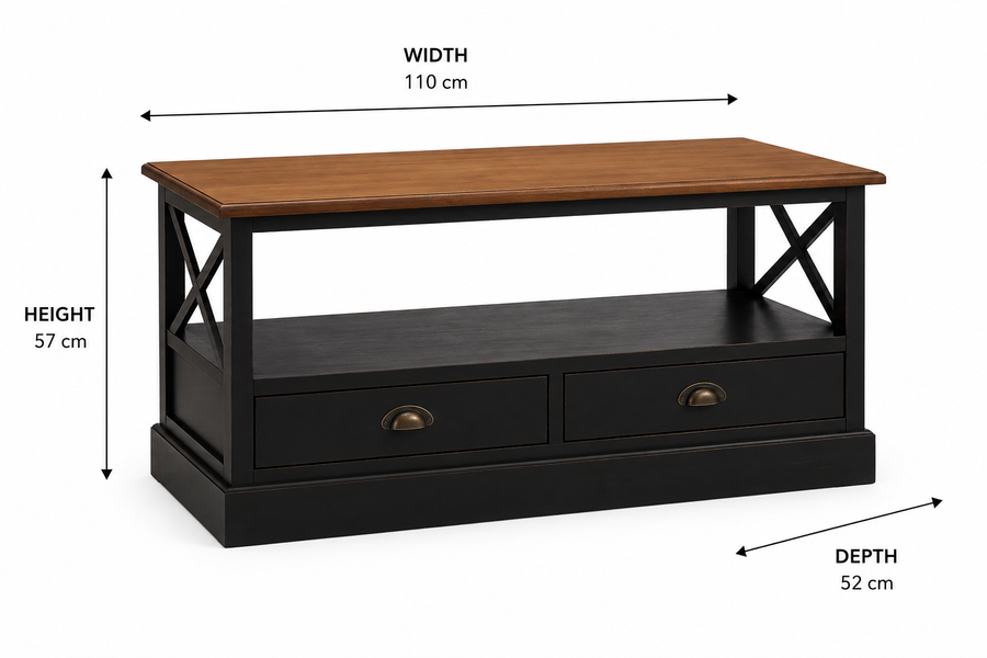 Virginia Coffee Table dimensions