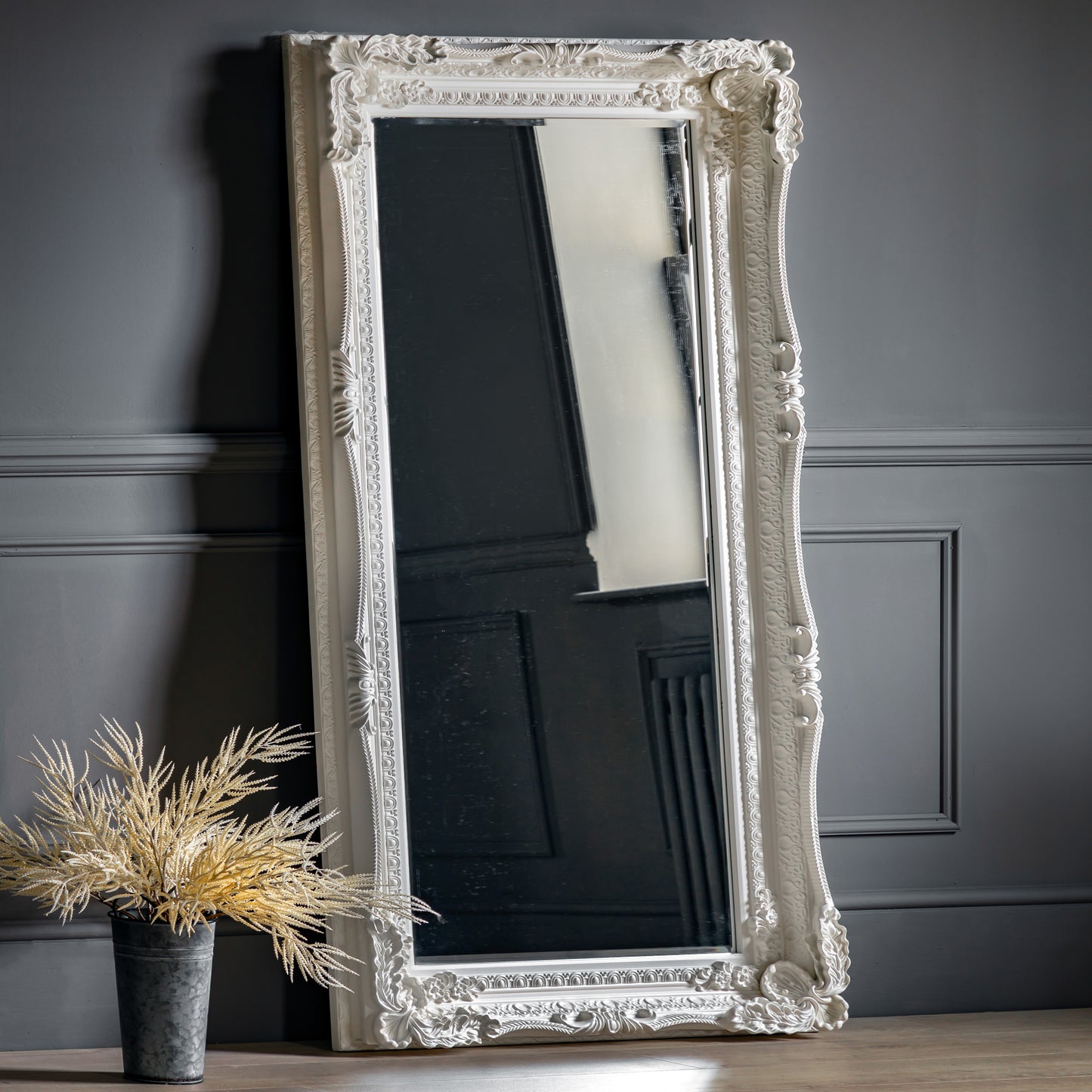 Carved Louis Leaner Mirror