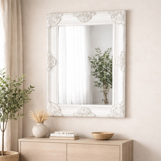White Classic French Style Mirror