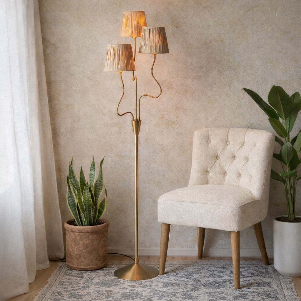 Wriggle Shaped 3 Arm Floor Lamp