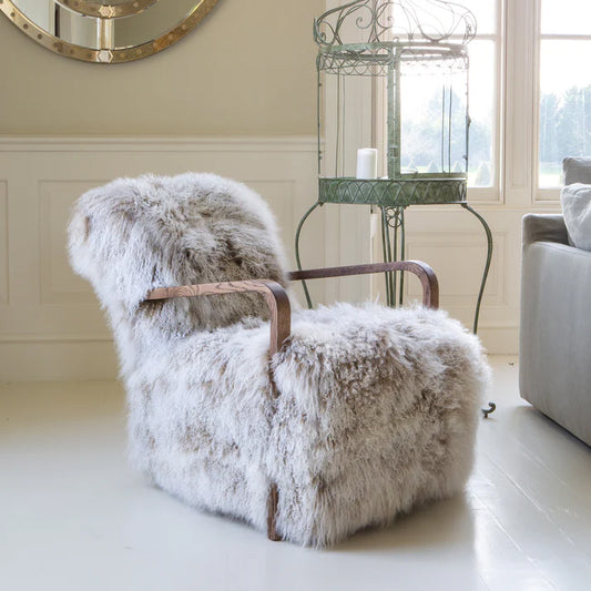 Yetti-Ewe Merino Luxury Wool Armchair Chair & Footstool