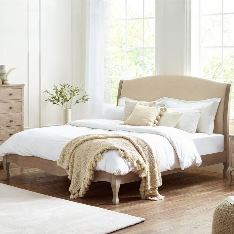 Camille Weathered French Style Bed