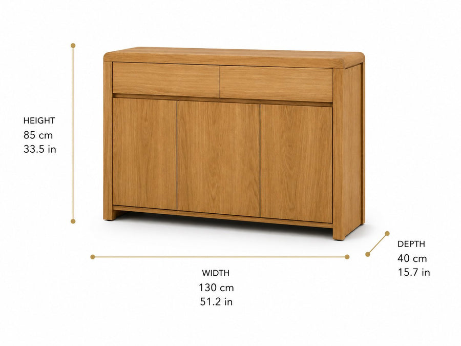 Curve Sideboard dimensions