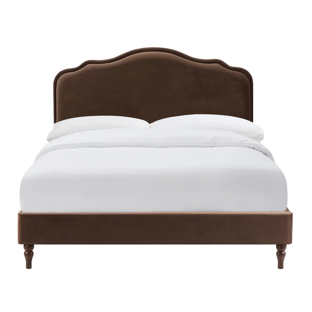 Élodie Upholstered Bed Frame Capuccino