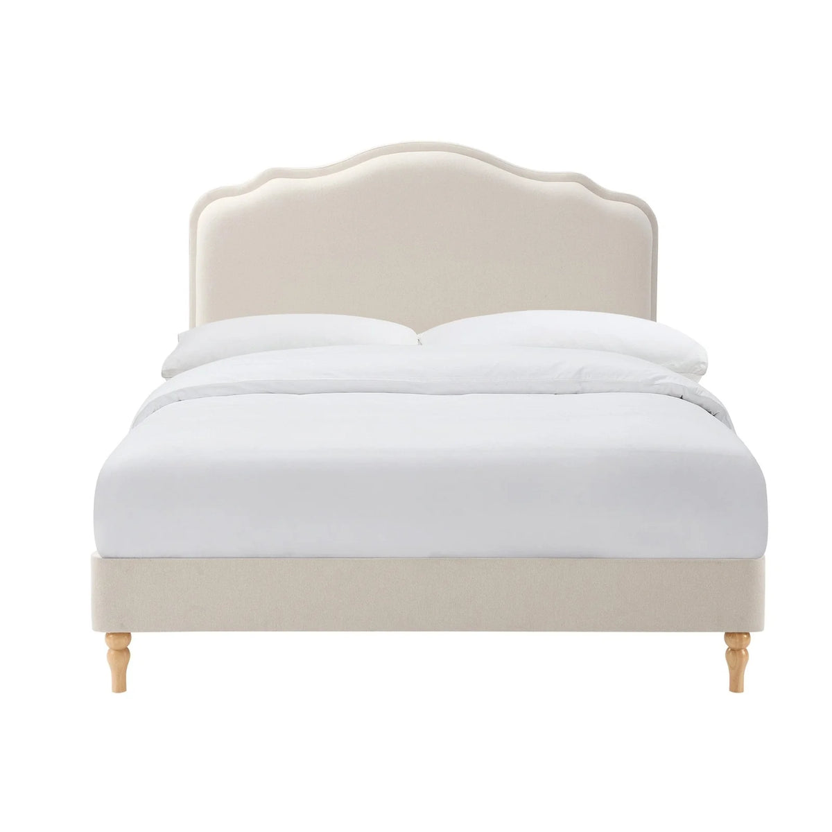 Élodie Upholstered Bed Frame Cream