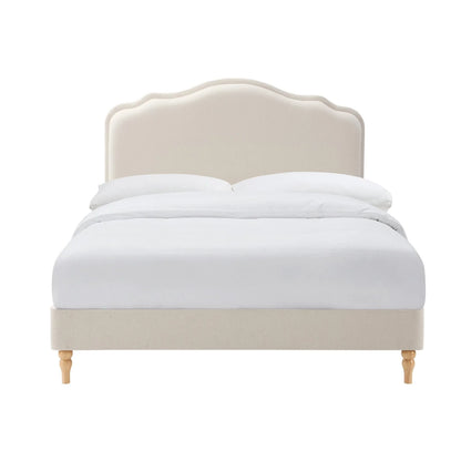 Élodie Upholstered Bed Frame Cream