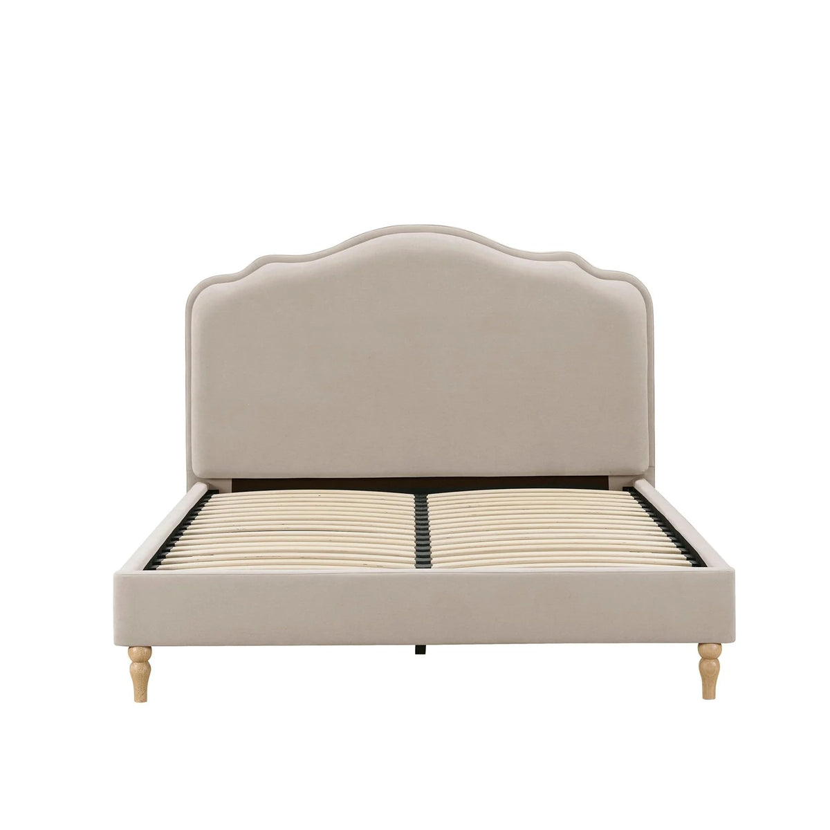 Élodie Upholstered Bed Frame Stone