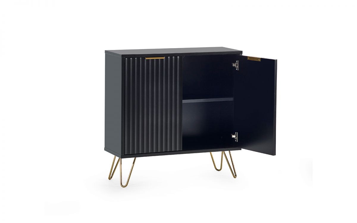 Murano Compact Sideboard - Matt Black