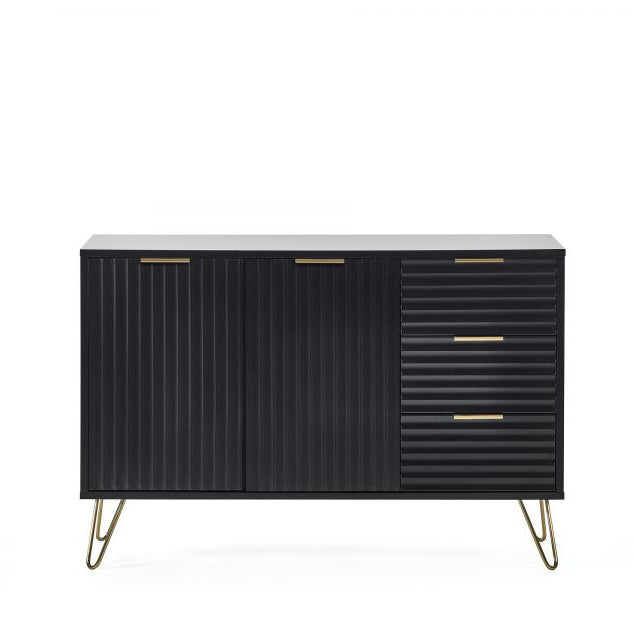 Murano Large Sideboard - Matt Black